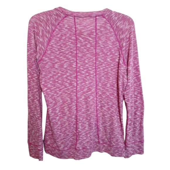 Marmot Base Layer Tech Heathered Pink Long Sleeve Tee Sz Large Space Dye - Picture 2 of 10